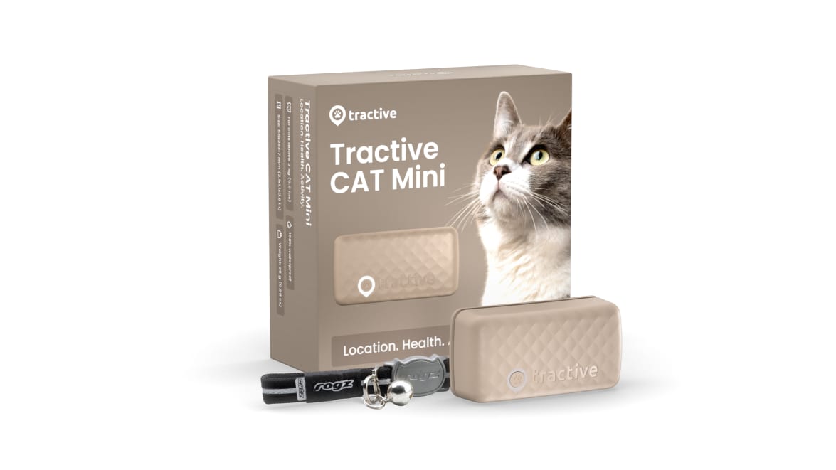 Obraz lokalizatora Tractive CAT Mini — brązowy